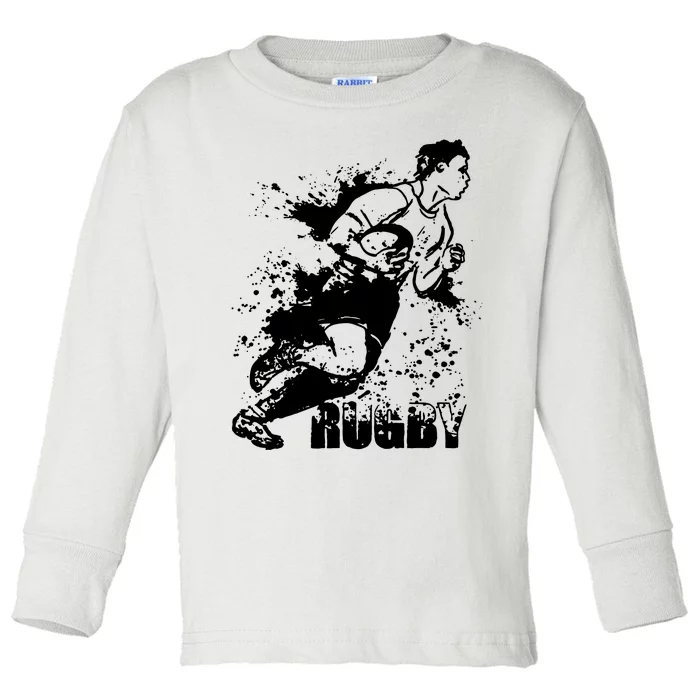 Rugby American Sport Toddler Long Sleeve Shirt