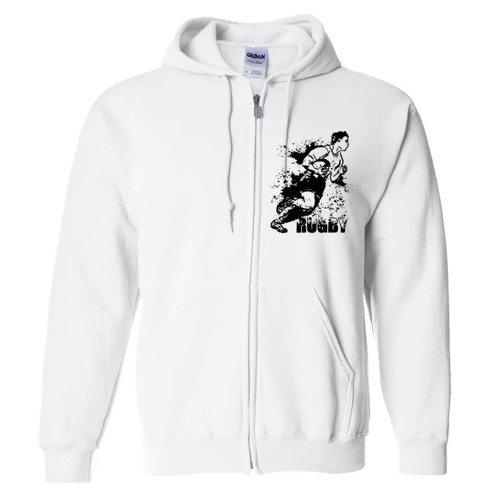 Rugby American Sport Full Zip Hoodie