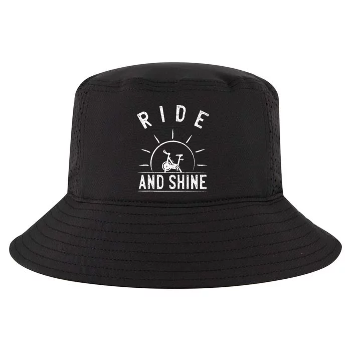 Ride And Shine Funny Indoor Spinning Spin Class Workout Gym Cool Comfort Performance Bucket Hat