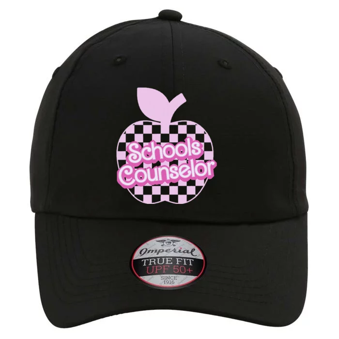 Retro Apple School Counselor Groovy Teacher Back To School The Original Performance Cap