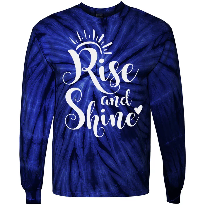 Rise And Shine Mom Sayings Casual Gifts For Mother's Day Tie-Dye Long Sleeve Shirt