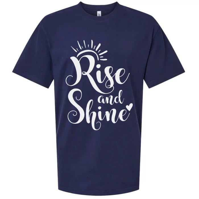 Rise And Shine Mom Sayings Casual Gifts For Mother's Day Sueded Cloud Jersey T-Shirt