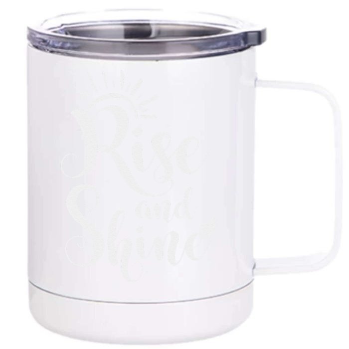 Rise And Shine Mom Sayings Casual Gifts For Mother's Day Front & Back 12oz Stainless Steel Tumbler Cup