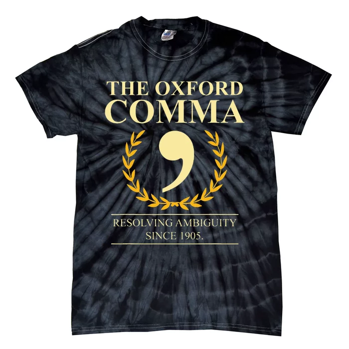 Resolving Ambiguity Since 1905 Club Grammar Tie-Dye T-Shirt