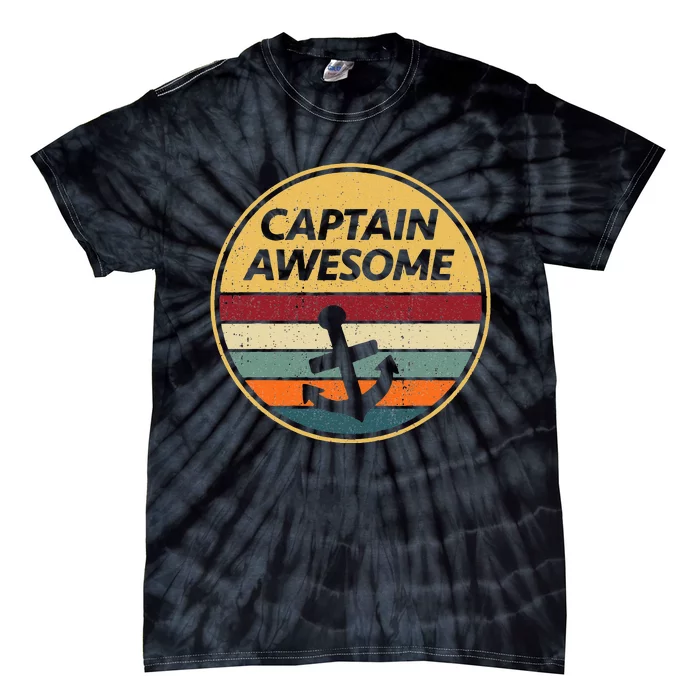 Retro Anchor Sailboat Vintage Sailing Captain Awesome Tie-Dye T-Shirt