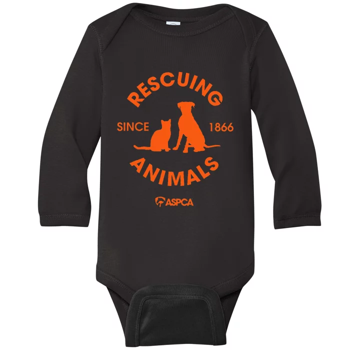 Rescuing Animals Since 1866 Baby Long Sleeve Bodysuit