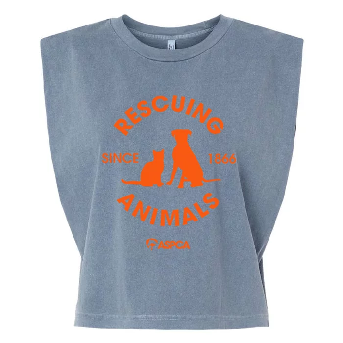 Rescuing Animals Since 1866 Garment-Dyed Women's Muscle Tee