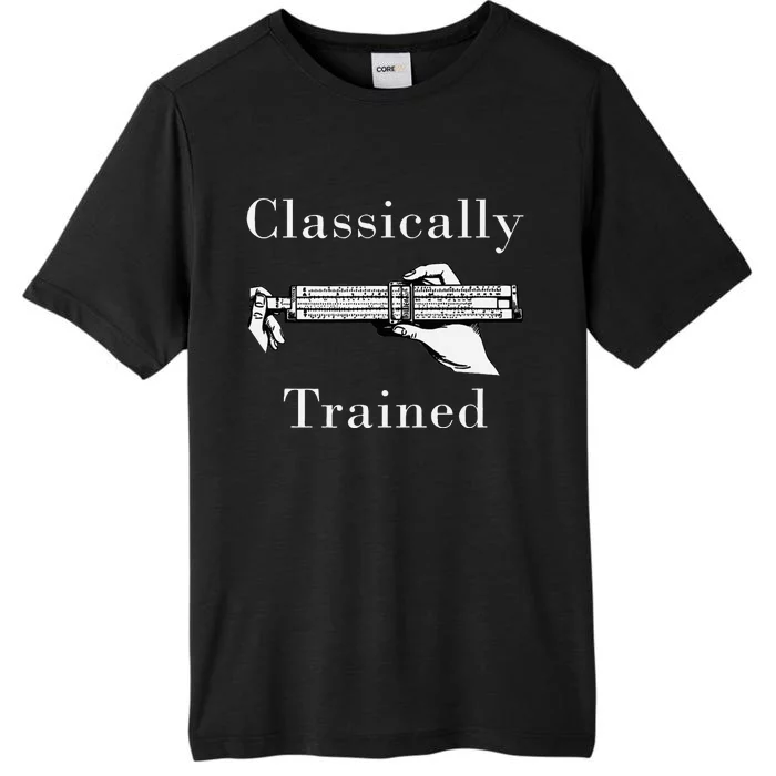 Retro Analog Slide Rule Vintage Classically Trained Student ChromaSoft Performance T-Shirt