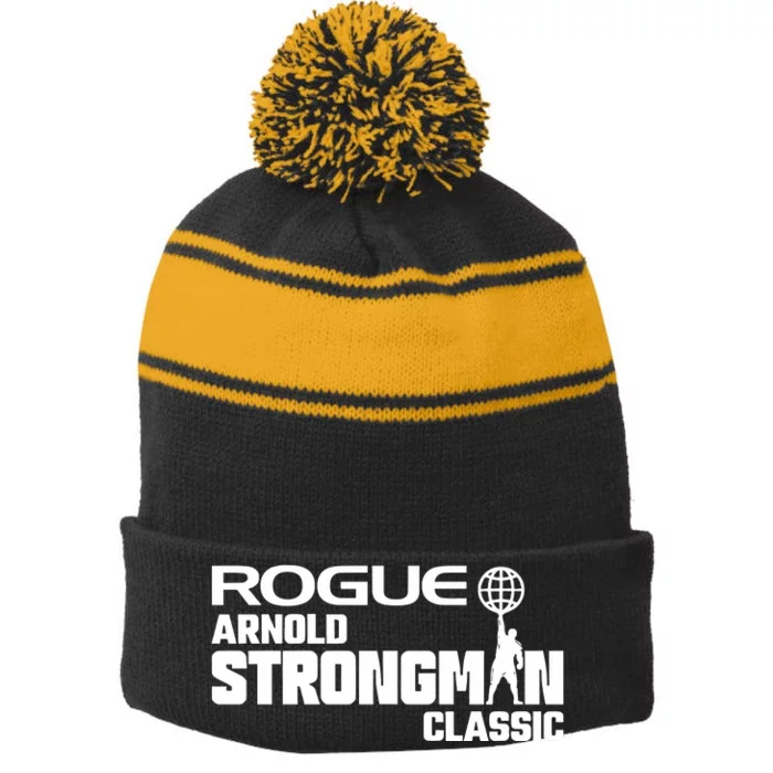 Rogue Arnold Strongman Stripe Pom Pom Beanie