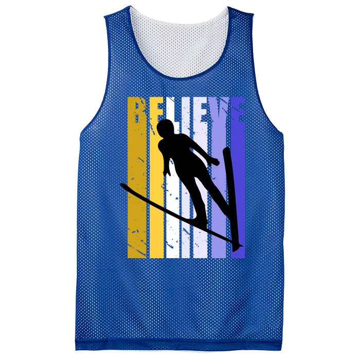 Retro Alpine Ski Jumping Jumper Female Competition Vintage Gift Mesh Reversible Basketball Jersey Tank