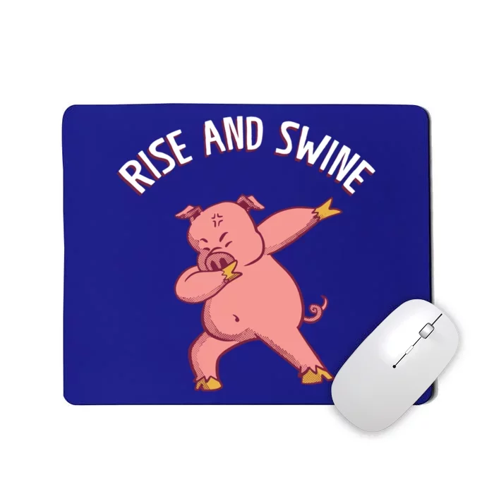 Rise And Swine Barbecue Swine Pork Gift Mousepad