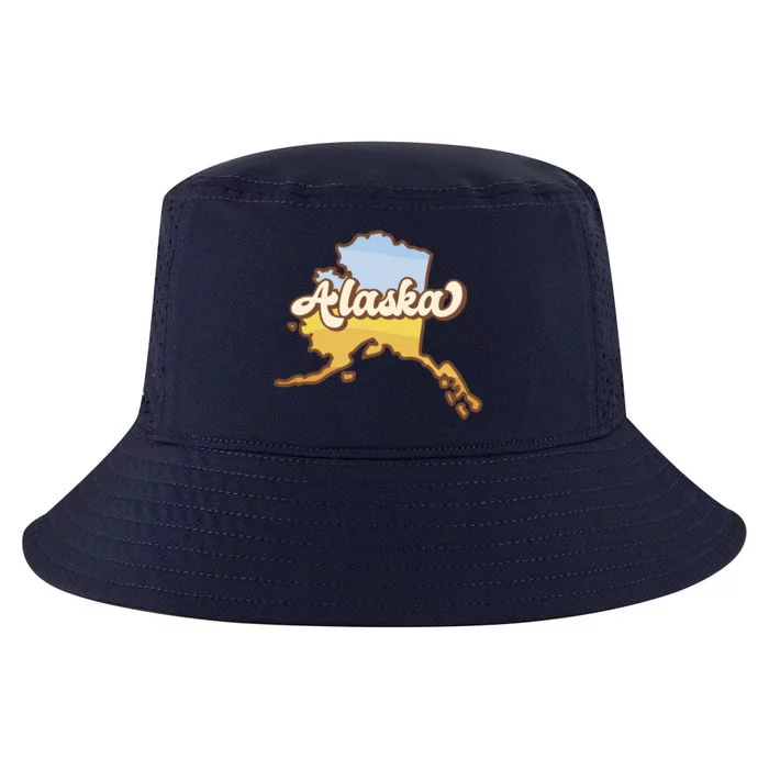 Retro Alaska State Logo Cool Comfort Performance Bucket Hat