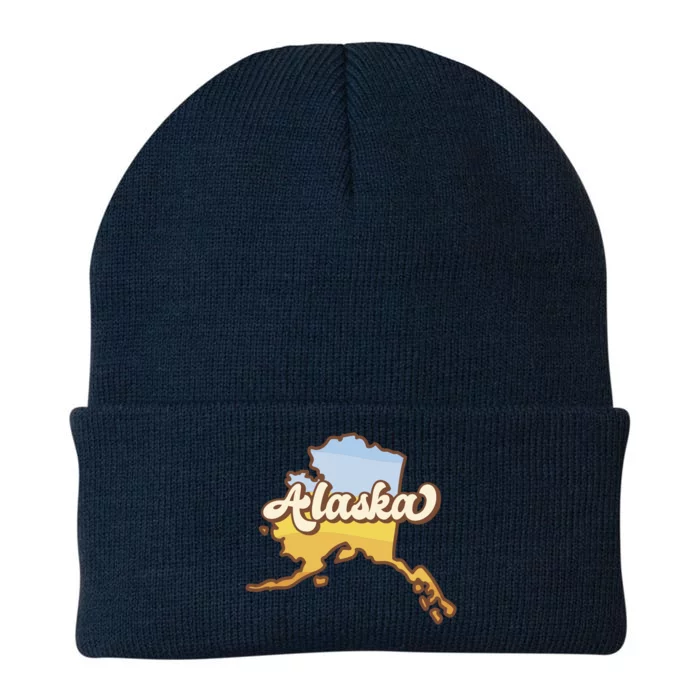 Retro Alaska State Logo Knit Cap Winter Beanie