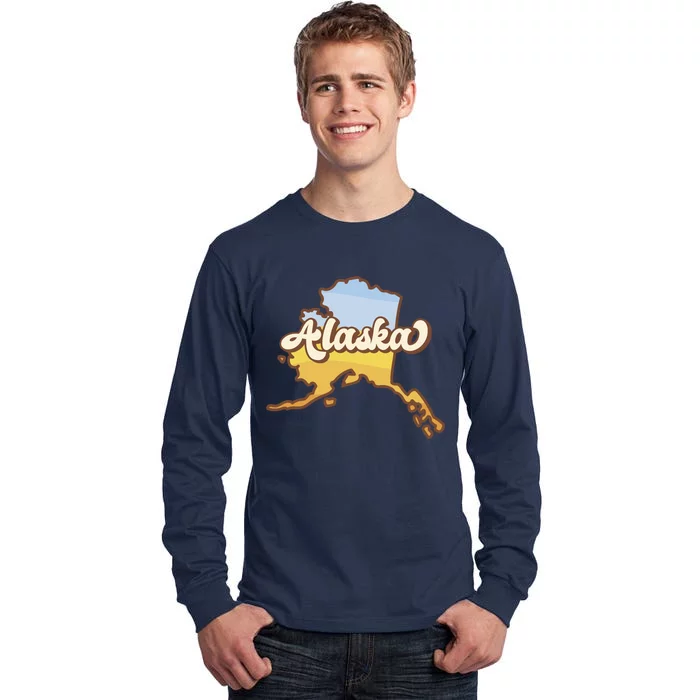 Retro Alaska State Logo Tall Long Sleeve T-Shirt