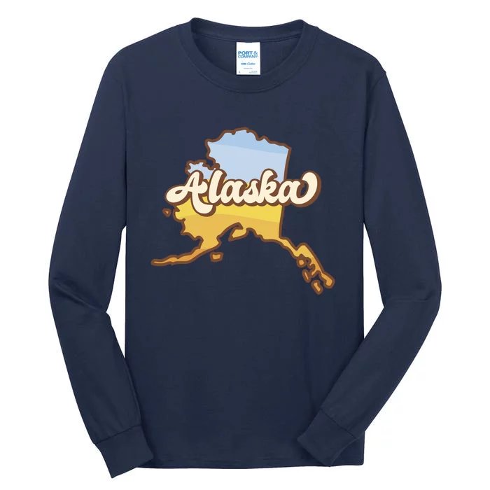 Retro Alaska State Logo Tall Long Sleeve T-Shirt