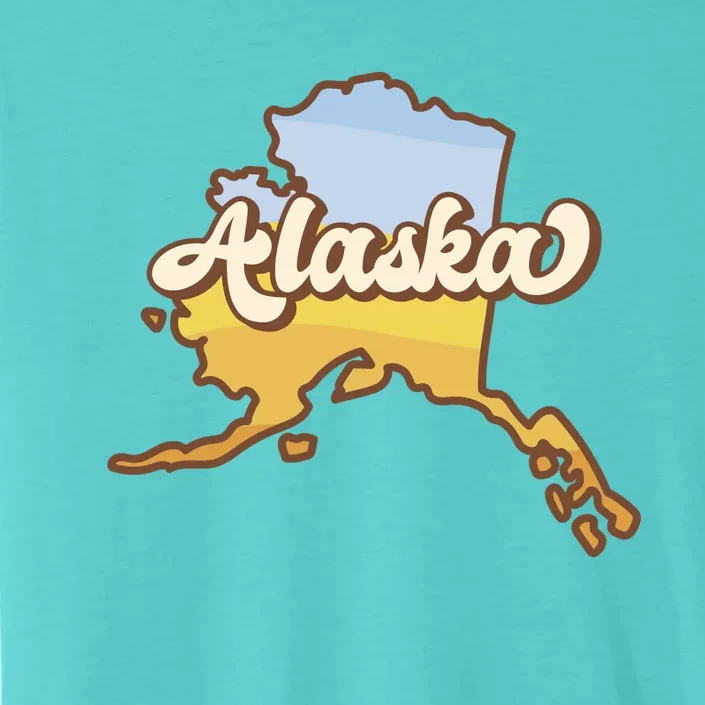 Retro Alaska State Logo ChromaSoft Performance T-Shirt