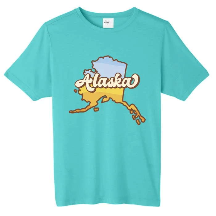 Retro Alaska State Logo ChromaSoft Performance T-Shirt