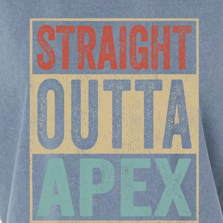 Retro Apex Stuff Clothing Straight Outta Apex Garment-Dyed Women's Muscle Tee