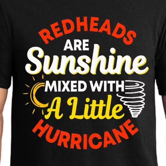 Redheads Are Sunshine Mixed With A Little Hurricane Red Hair Pajama Set