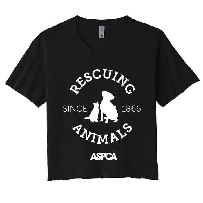 Rescuing Animals Since 1866 Women's Crop Top Tee