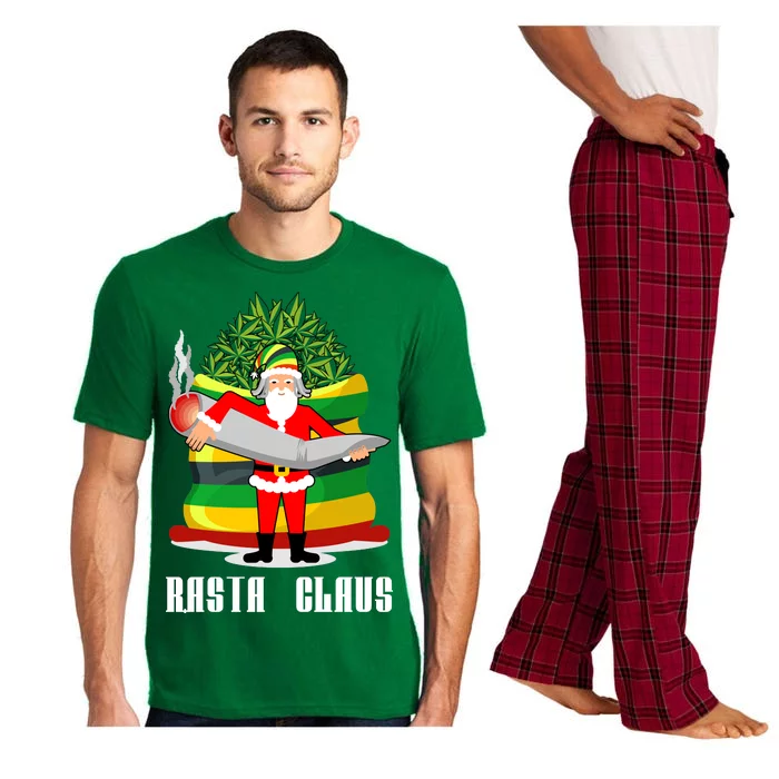 Rasta Claus Santa Funny Christmas Pajama Set