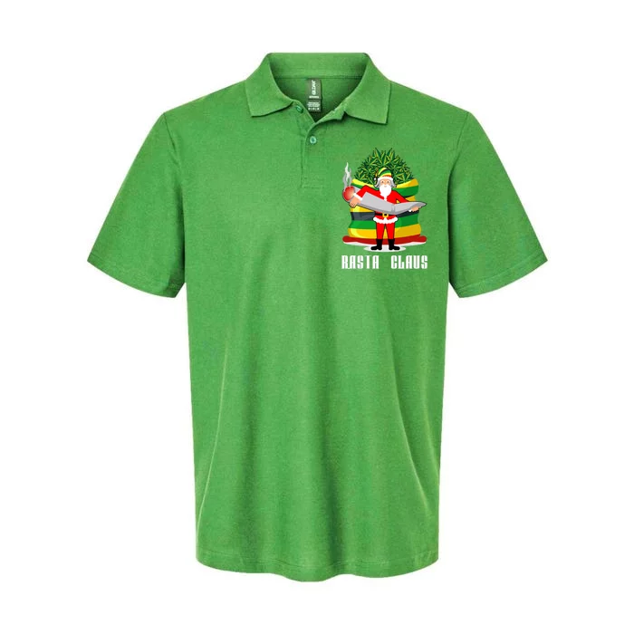 Rasta Claus Santa Funny Christmas Softstyle Adult Sport Polo