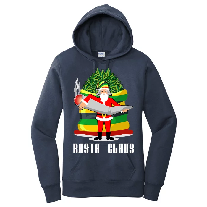 Rasta Claus Santa Funny Christmas Women's Pullover Hoodie