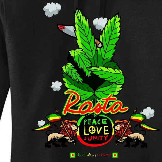 Rasta Jamaica Peace Love Unity Women's Pullover Hoodie