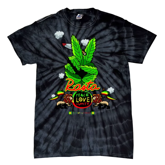 Rasta Jamaica Peace Love Unity Tie-Dye T-Shirt