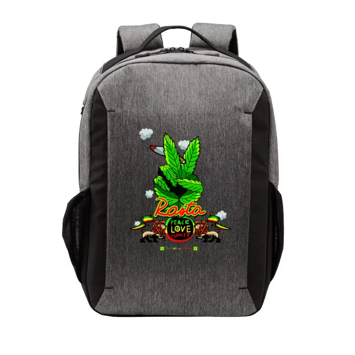 Rasta Jamaica Peace Love Unity Vector Backpack