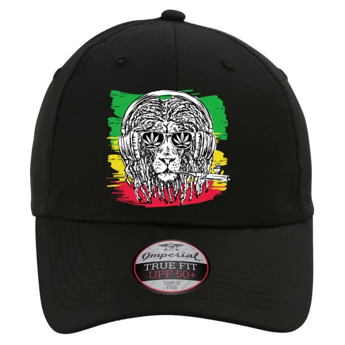 Rasta Lion With Glasses Smoking A Joint The Original Performance Cap