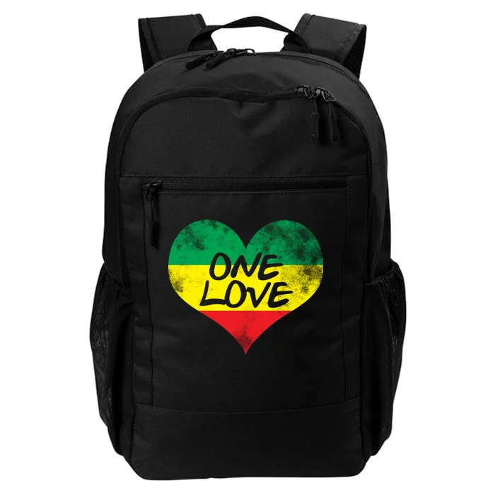 Rastafari One Love Vintage Jamaican Heart Daily Commute Backpack