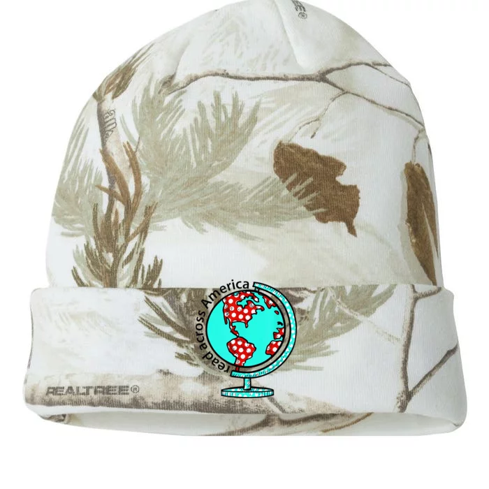 Reads Across That America Reading Lover Teacher Reader Kati - 12in Camo Beanie