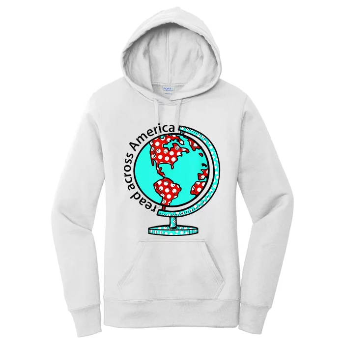 Reads Across That America Reading Lover Teacher Reader Women's Pullover Hoodie