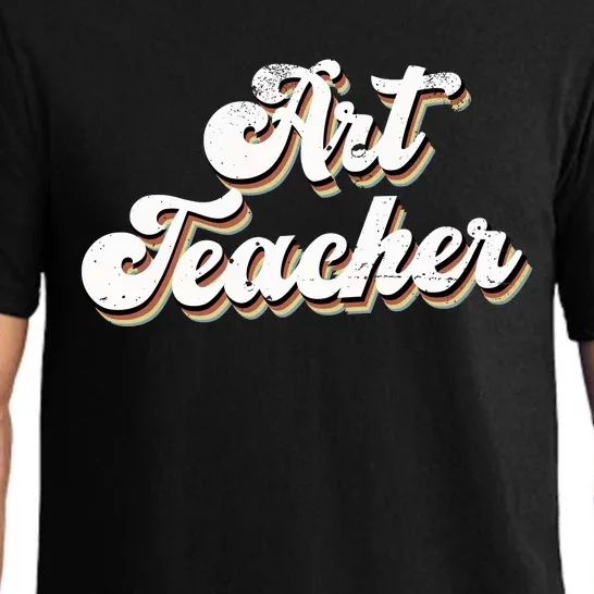 Retro Art Teacher For Artist Teacher Team Men & Women Pajama Set