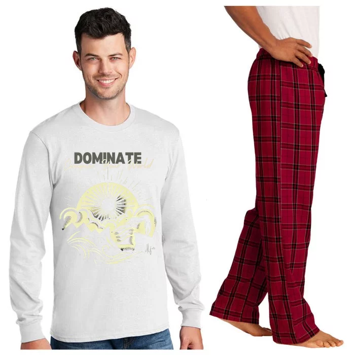 Rise Above The Peaks Dominate Your World Long Sleeve Pajama Set