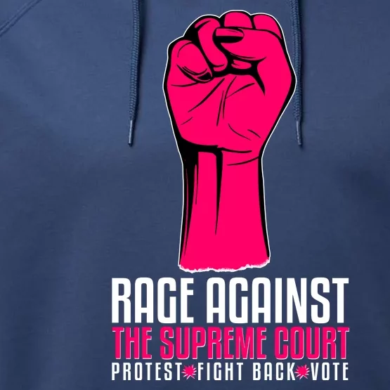 Rage Against The Spreme Court Protest Fight Back Vote Performance Fleece Hoodie