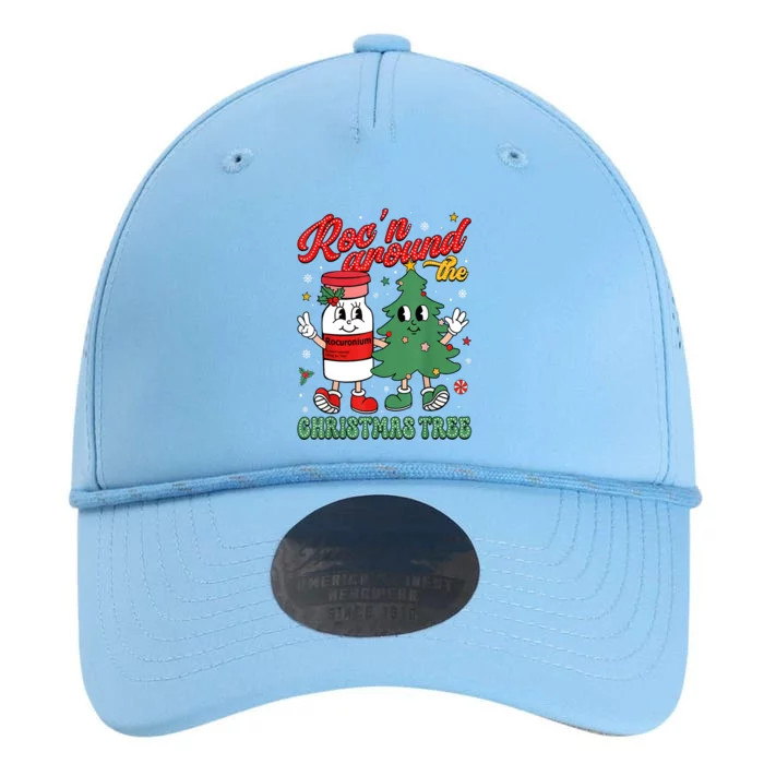 Rocn Around The Christmas Tree Er Ed Icu Nurse Funny Xmas Gift Performance The Dyno Cap