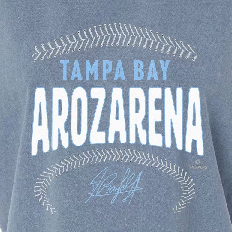 Randy Arozarena Tampa Bay Name & Number Garment-Dyed Women's Muscle Tee