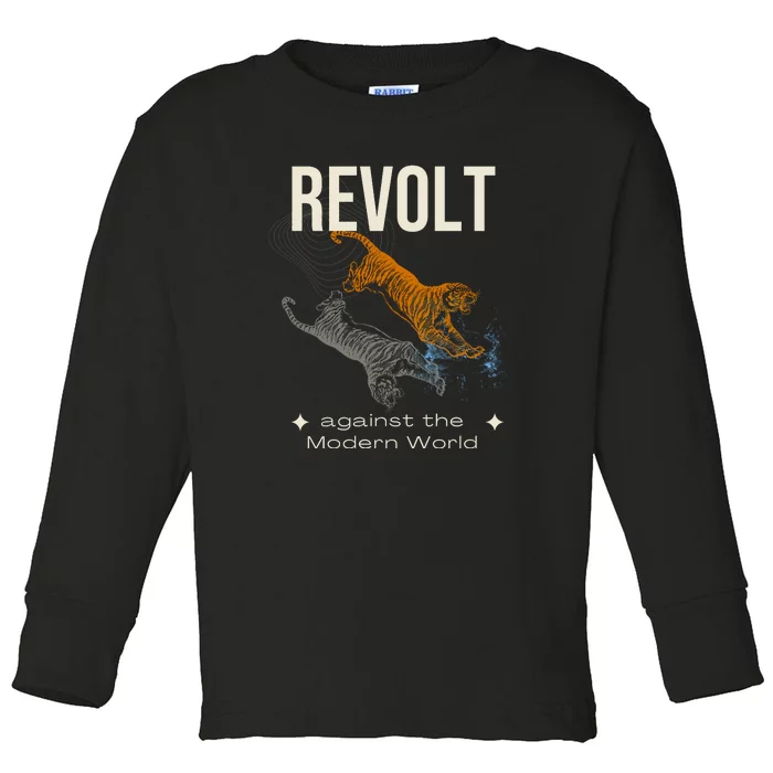 Revolt Against The Modern World Ride The Tiger Julius Evola Toddler Long Sleeve Shirt