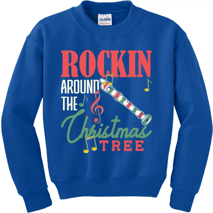 Rockin Around The Christmas Tree Recorder Pyjamas Cool Gift Kids Sweatshirt