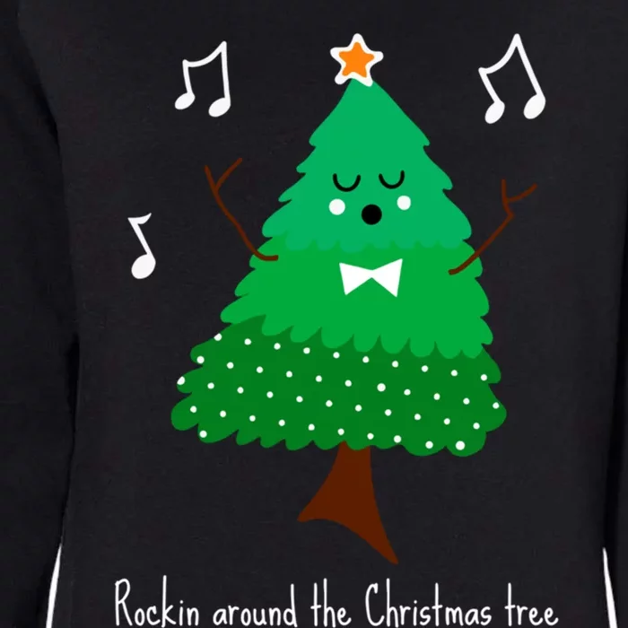 Rockin Around The Christmas Tree Unisex Gift Womens California Wash Sweatshirt