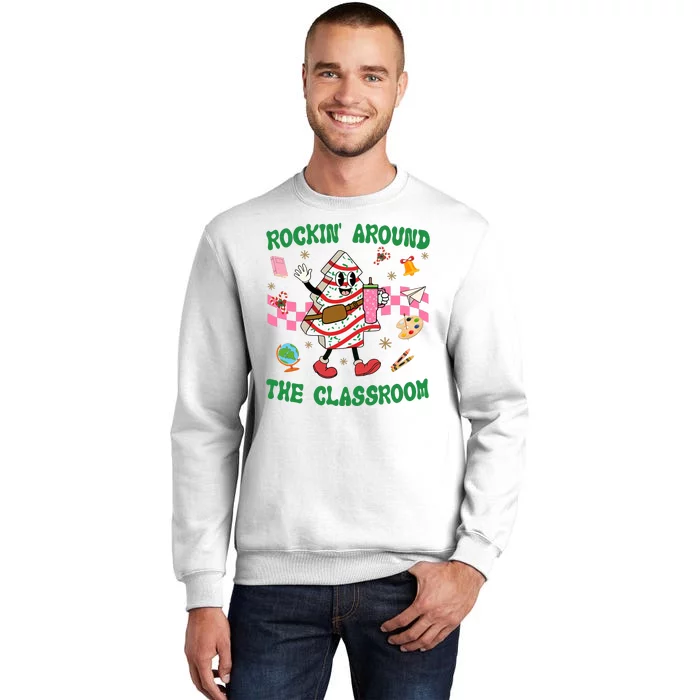 Rockin Around The Classroom Funny Teacher Christmas Sweatshirt