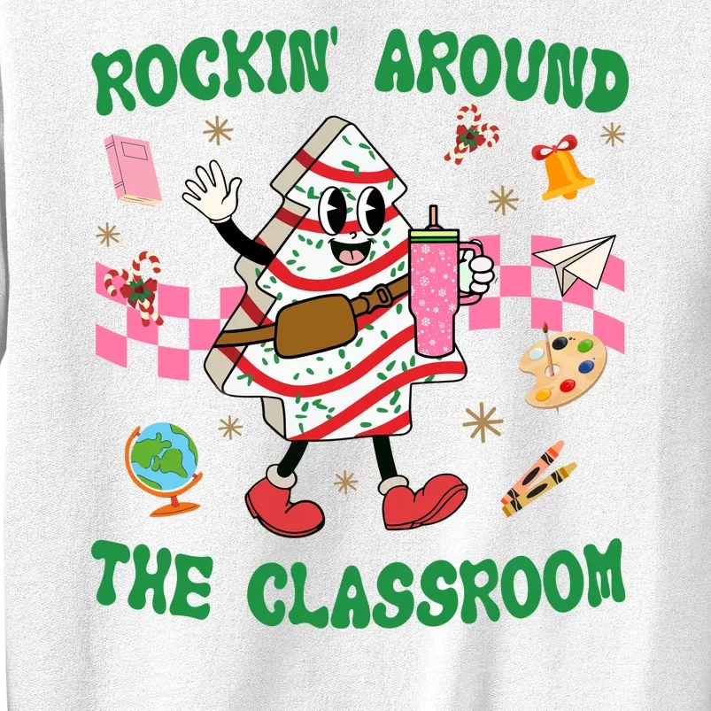 Rockin Around The Classroom Funny Teacher Christmas Sweatshirt