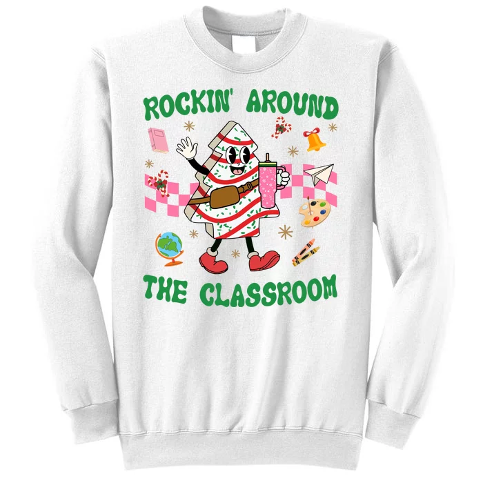 Rockin Around The Classroom Funny Teacher Christmas Sweatshirt