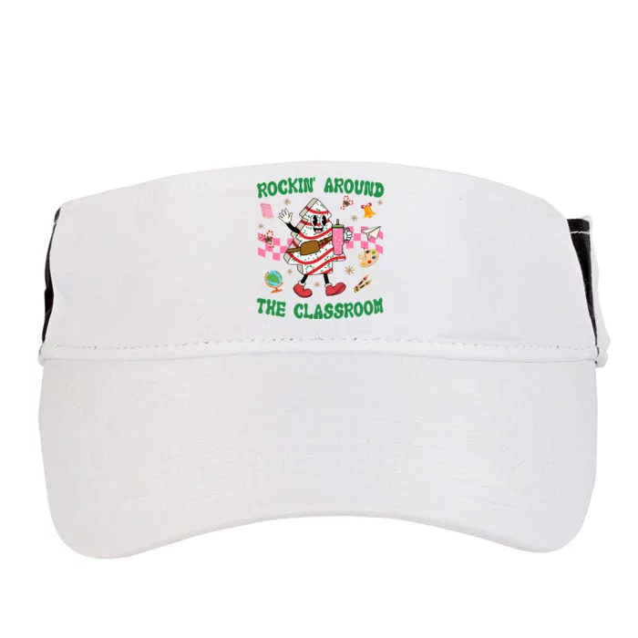 Rockin Around The Classroom Funny Teacher Christmas Adult Drive Performance Visor