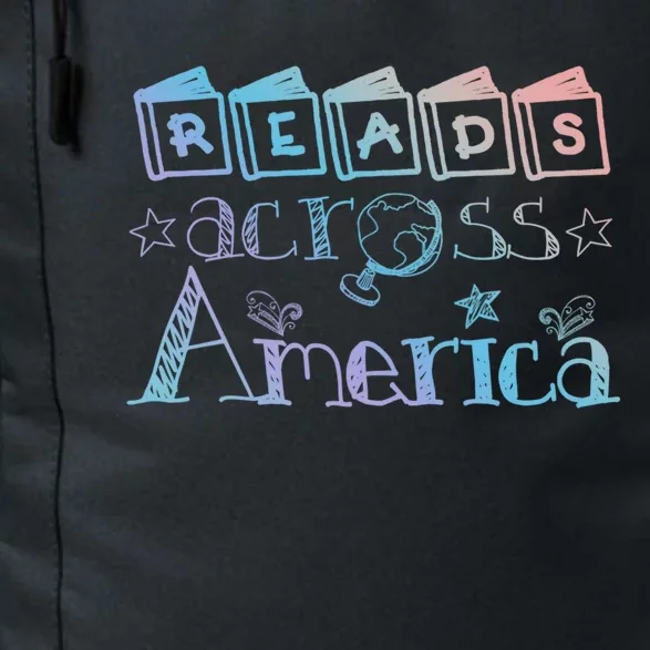 Reads Across Tee America Reading Teacher Books Reader Cool Gift Daily Commute Backpack