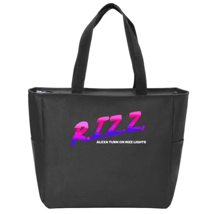 Rizz Alexa Turn On Rizz Lights Zip Tote Bag