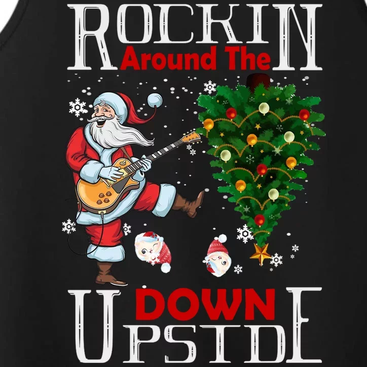 Rockin Around The Christmas Upside Down Performance Tank