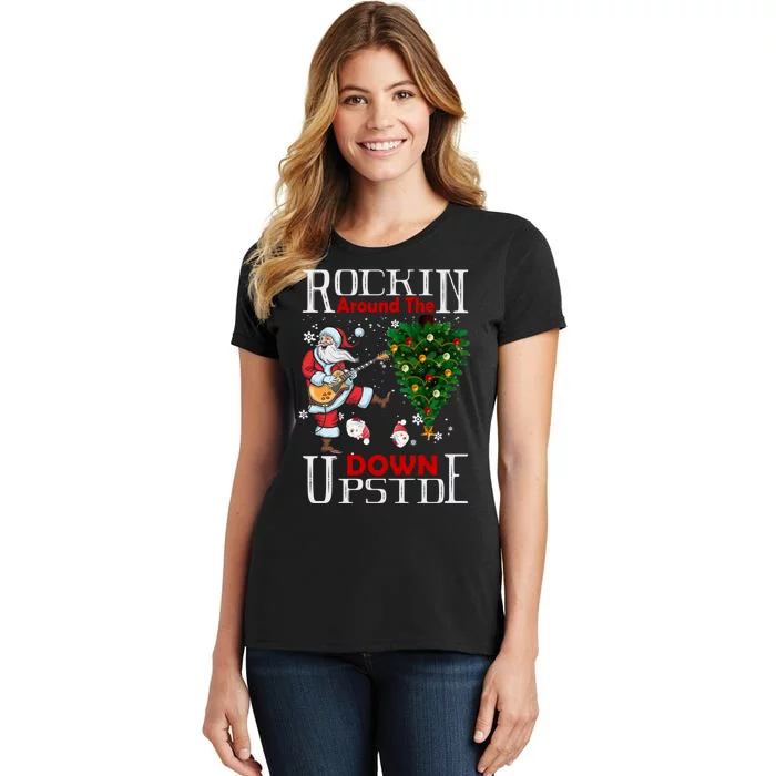 Rockin Around The Christmas Upside Down Women's T-Shirt